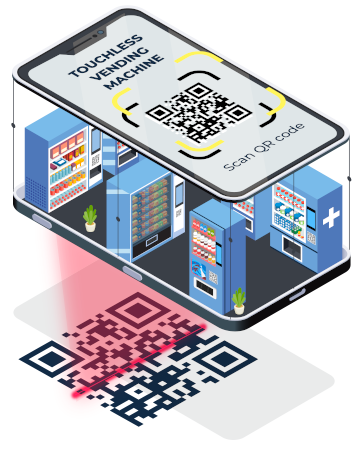 Cashless, Contactless & Touchless Vending Machine